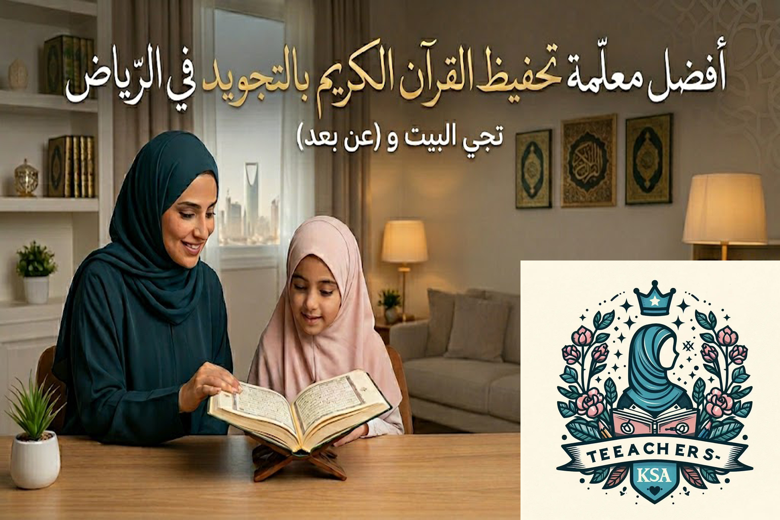 أفضل معلمة تحفيظ القرآن الكريم بالتجويد في الرياض تجي البيت وعن بعد